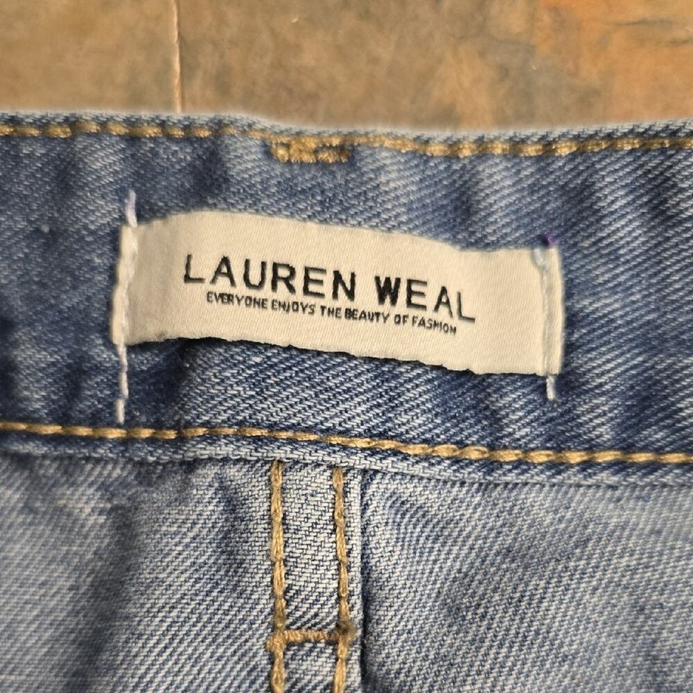 Blue Denim A-line Skirt                Size Medium - Picture 5 of 6